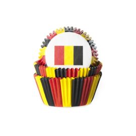 vlag belgië -  baking cups - HOM
